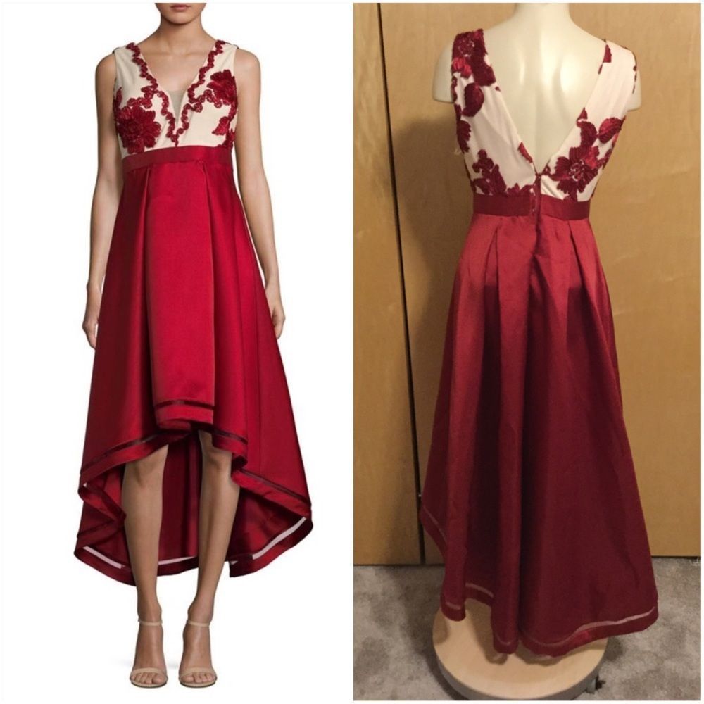 New York Two-Tone Hi-Lo Dress Nicole Miller